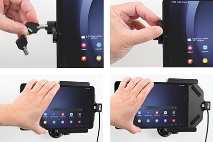 Brodit Houder met Slot 736399 - Tablethouder Samsung Galaxy Tab A9 / Galaxy Tab A11 8.7