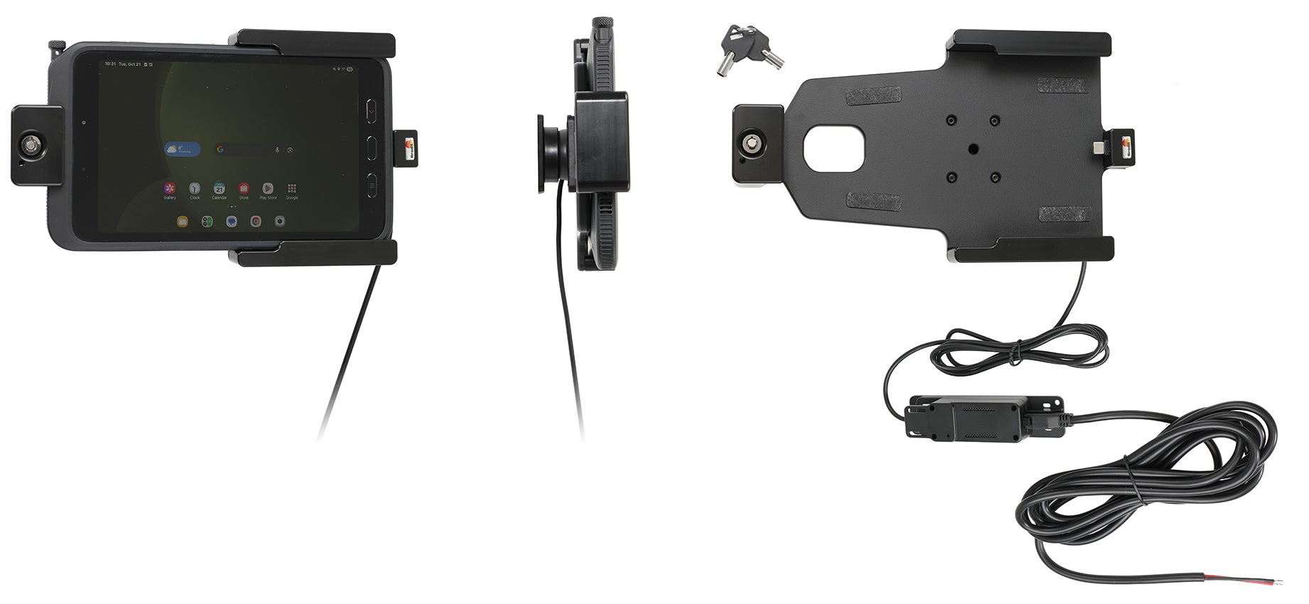 Brodit actieve houder met sleutelslot voor Samsung Galaxy Tab Active 5 SM-X300/SM-X306B - artikel 736458 - afbeelding 6
