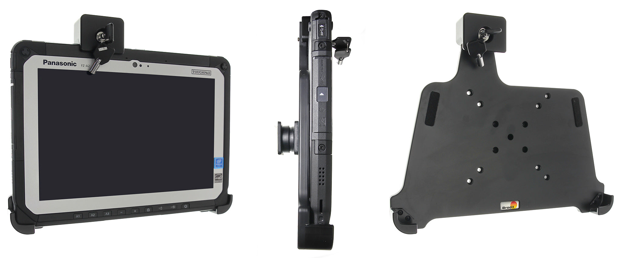 Brodit Houder met Slot 739010 - Tablethouder Panasonic FZ-A3 / FZ-A2