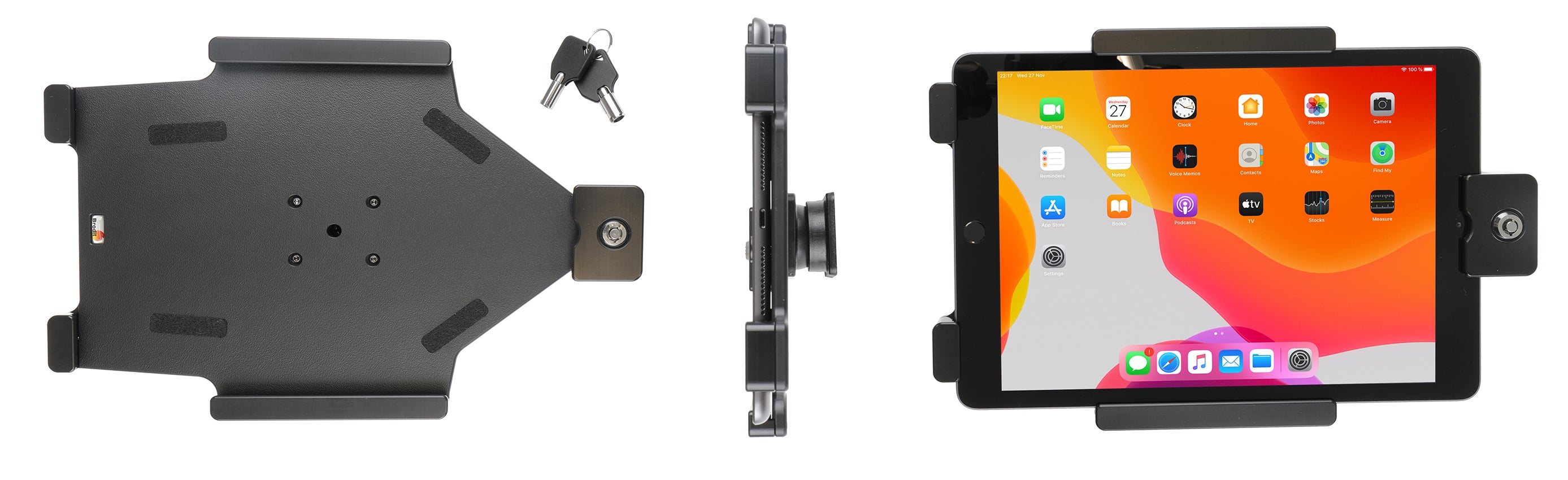 Brodit Houder met Slot 739168 - Tablethouder Apple iPad 10.2 9th Gen / iPad 10.2 8th Gen / iPad 10.2 7th Gen