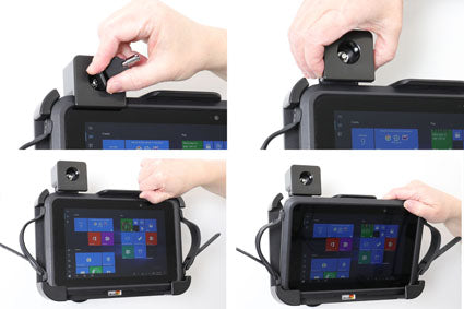 Brodit Houder met Slot 739195 - Tablethouder Aava Mobile oona 8 Scanner Frame / Pepperl+Fuchs Tab-IND 08 Scanner Frame / Pokini A8B / Zebra ET56 8.4 / ET51 8.4