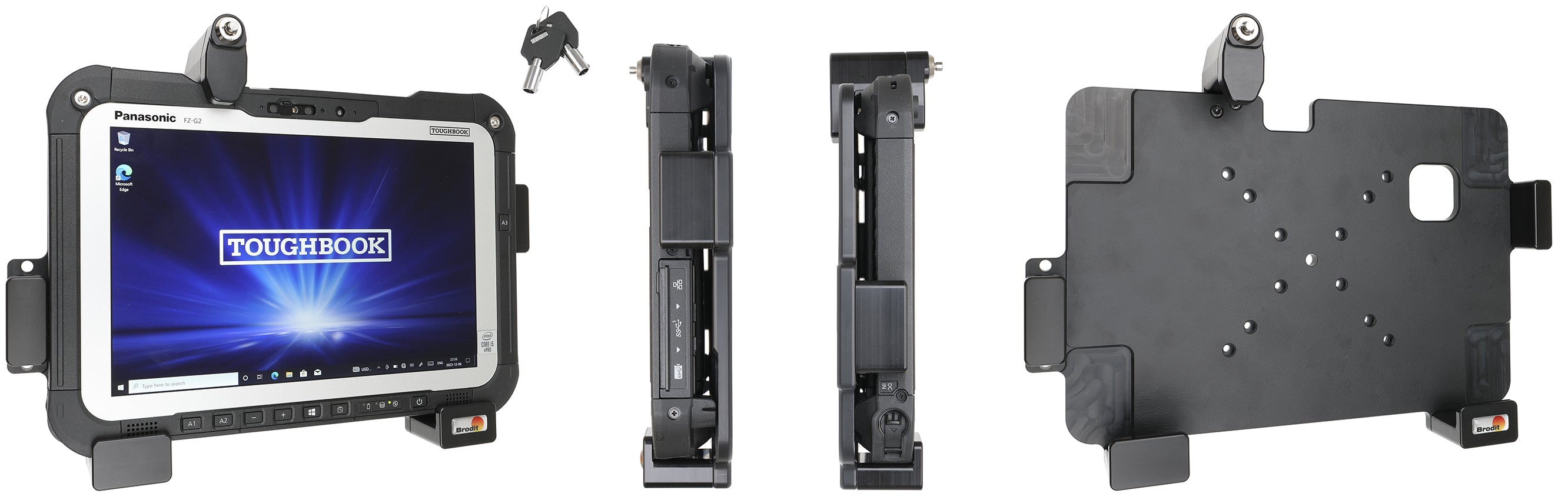 Brodit Houder met Slot 739379 - Tablethouder Panasonic Toughbook FZ-G2