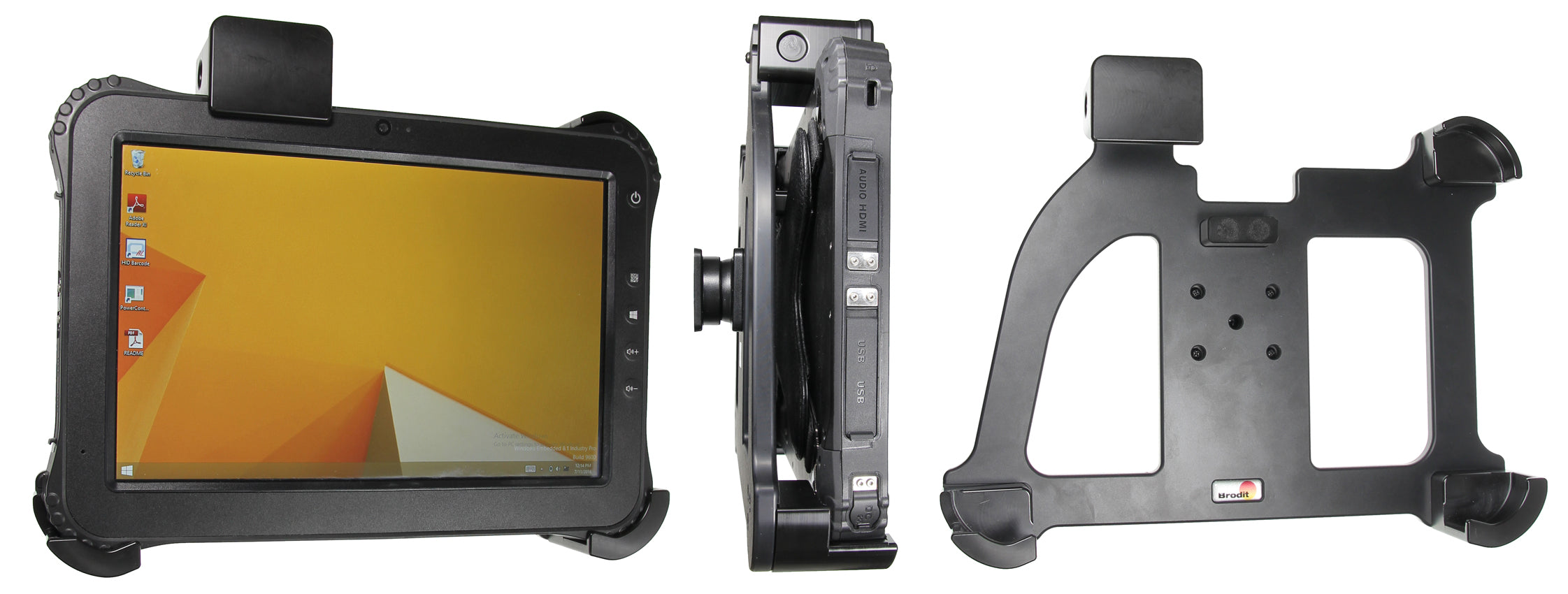 Holder with spring-lock 741081