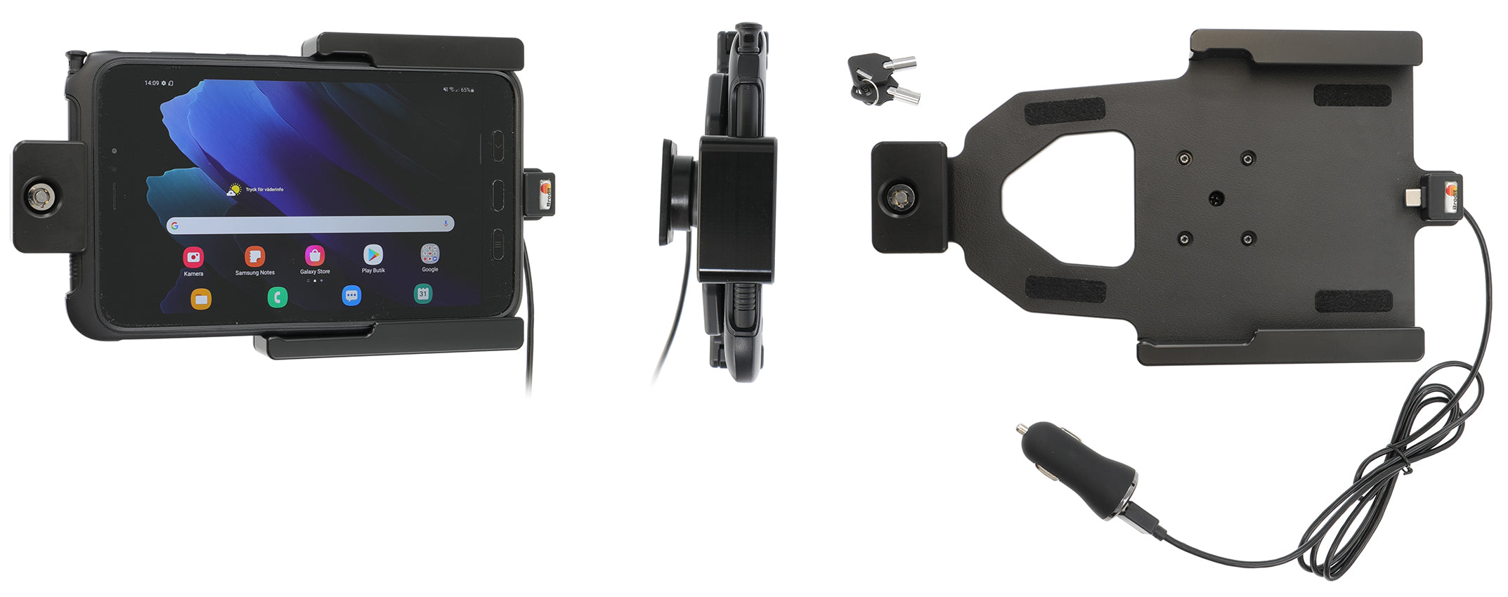 Holder with key-lock 752002
