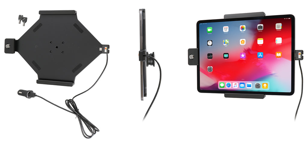 Brodit Houder met Slot 752095 - Tablethouder Apple iPad Pro 13 / iPad Pro 12.9 6th Gen 2022 (A2436. A2764. A2437) / iPad Pro 12.9 5th Gen 2021 / iPad Pro 12.9 2020 / iPad Pro 12,9 2018