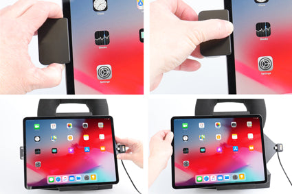 Brodit Houder met Slot 753095 - Tablethouder Apple iPad Pro 13 / iPad Pro 12.9 6th Gen 2022 (A2436. A2764. A2437) / iPad Pro 12.9 5th Gen 2021 / iPad Pro 12.9 2020 / iPad Pro 12,9 2018