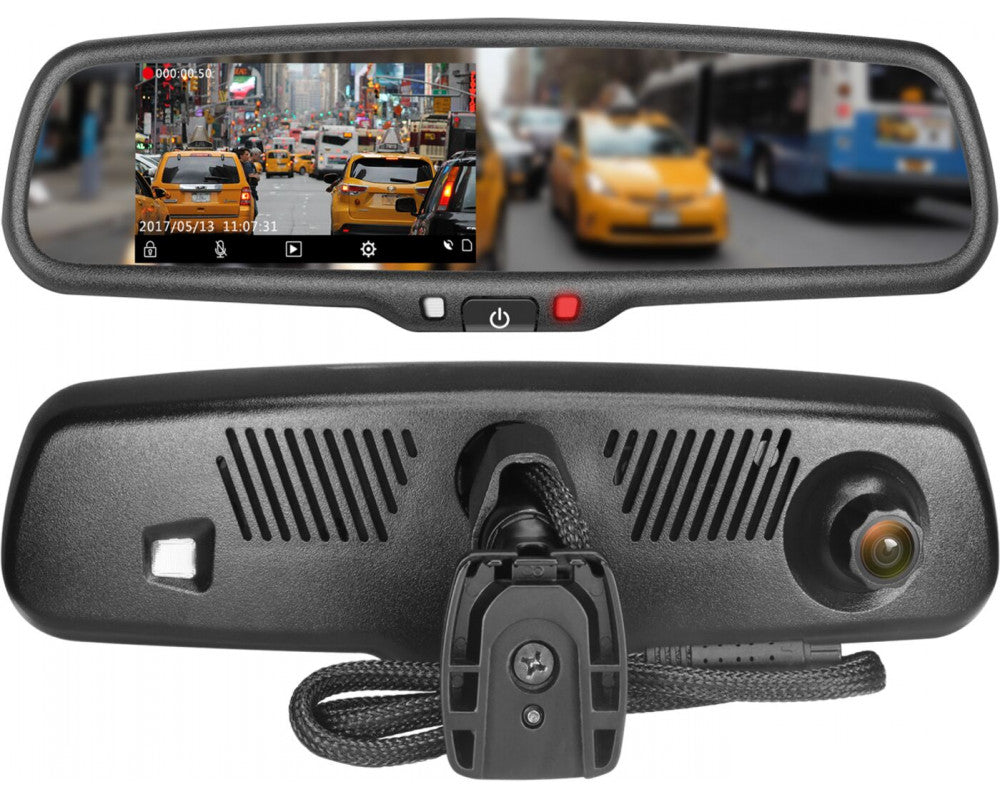 4,3 inch spiegelmonitor incl. Full HD dashcam + DVR-functie