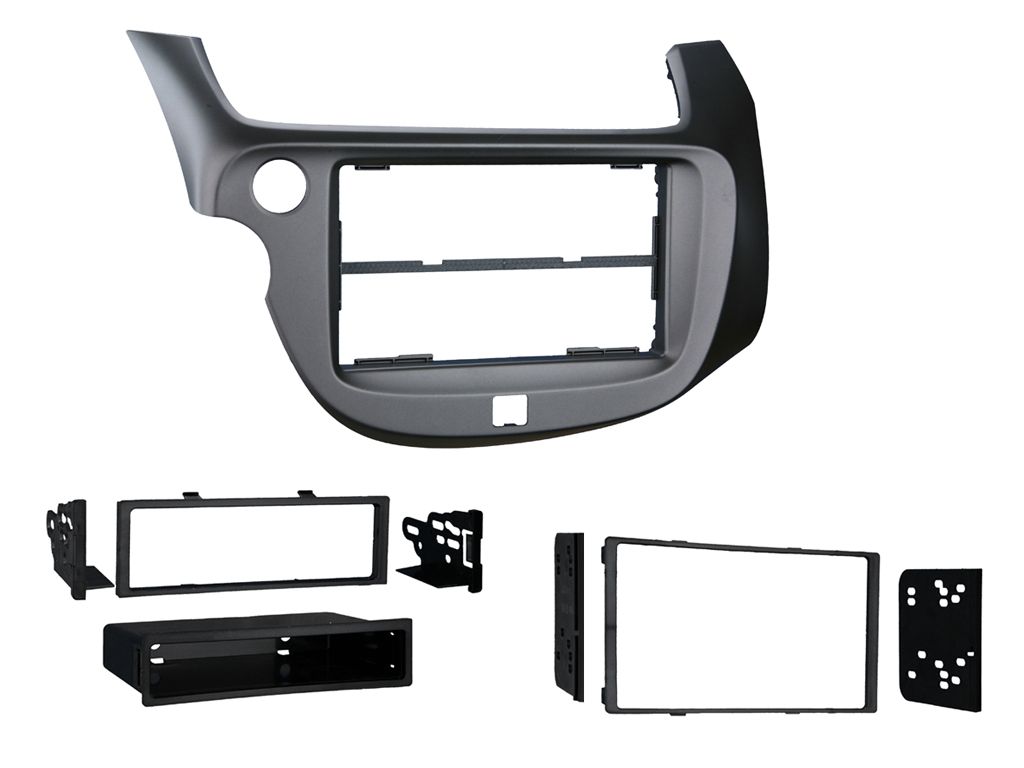 2-DIN frame Honda Jazz 09-14 zilver