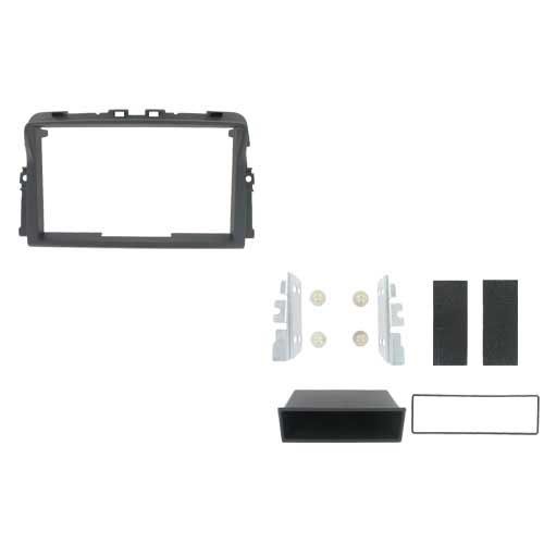 2-DIN frame Opel Vivaro Trafic Primastar 10-14 zwart