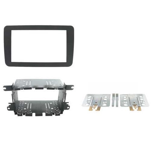 2-DIN frame Skoda VW Golf 5-6 T5 08-15 metaal zwart