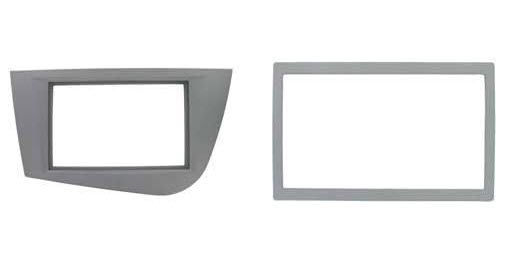 2-DIN frame Seat Leon 05-12 met rand antraciet