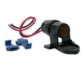 Lader 12/24V inbouw sig plug F waterafstotend 5A 15cm kabel