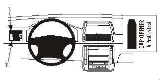 Brodit ProClip 802987 - Volkswagen Sharan 2001-2010