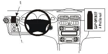 Brodit ProClip 803043 - Mercedes-Benz C-Class (180-320) 2000-2011