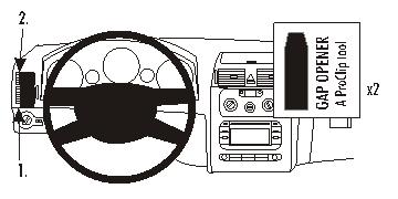 Brodit ProClip 803268 - Volkswagen Touran 2003-2015