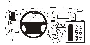 Brodit ProClip 803278 - Volkswagen Caravelle 2003-2009