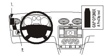 Brodit ProClip 803725 - Ford Focus 2005-2010