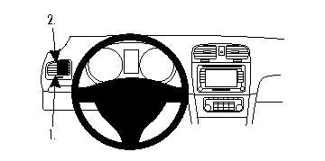 Brodit ProClip 804262 - Volkswagen Golf VI 2009-2012