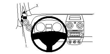 Brodit ProClip 804300 - Mitsubishi Colt 2009-2014