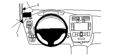 Brodit ProClip 804707 - Nissan Leaf 2011-2017