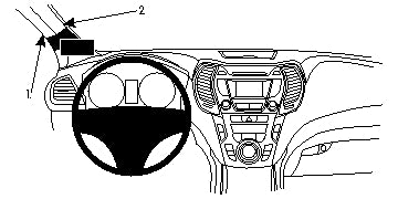 Brodit ProClip 804835 - Hyundai Grand Santa Fe 2013-2018