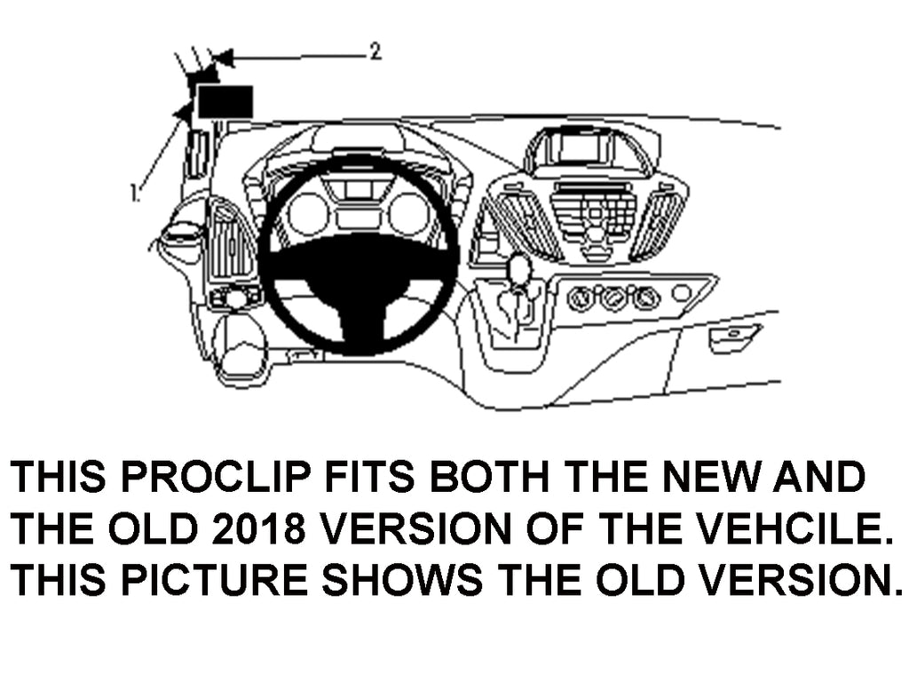 Brodit ProClip 804858 - Ford Tourneo Custom 2013-2023