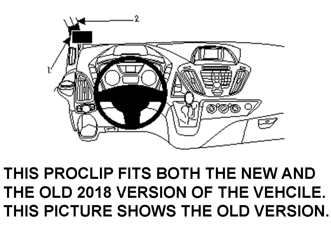 Brodit ProClip 804858 - Ford Tourneo Custom 2013-2023