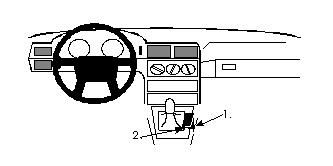 Proclip Volvo 850 92-97 Console mount