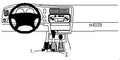 Proclip Mitsubishi L 200 97-05 Console mount