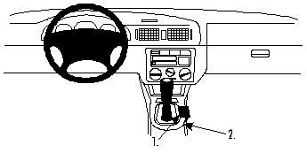 Proclip Skoda Octavia 97-04 Console mount