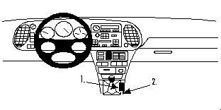 Proclip Saab 900 94-98/ 9-3 98-02 Console mount