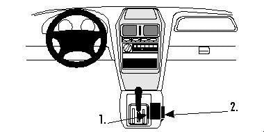 Proclip Ssang Yong Korando 97-00 Console mount