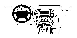 Brodit ProClip 832645 - Lexus LX Series 1998-2002