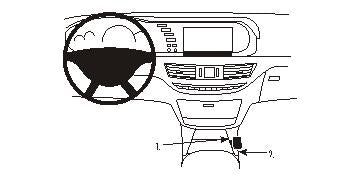 Brodit ProClip 833854 - Mercedes-Benz S-Class 2006-2009