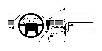 Proclip Volvo 760 88-90/960 91-94 Center mount