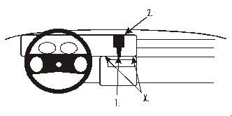 Proclip Opel Record 83-86 Center mount