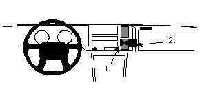 Brodit ProClip 851841 - Volvo 440/460 1989-1996