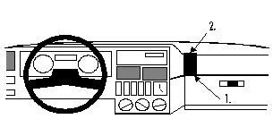Proclip Renault 19 89-92 Angled mount
