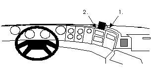 Proclip Scania 3-series 89-94 Center mount