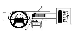 Brodit ProClip 851946 - Mercedes-Benz S-Class 1991-1999