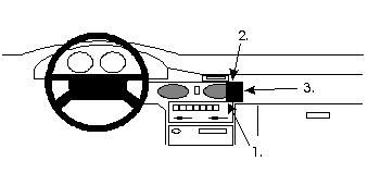 Proclip Mazda 626 92-97 Angled mount