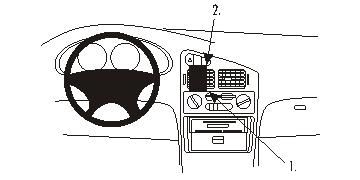 Proclip Mitsubishi Lancer 93-95 Center mount