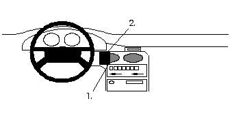 Proclip Mazda 626 92-97 Center mount