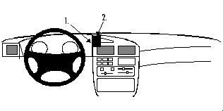 Proclip Peugeot 405 93-95 Center mount