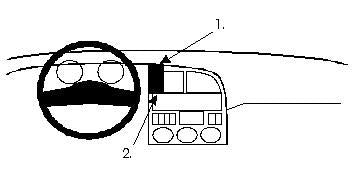 Proclip Renault 19 93-96 Center mount