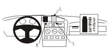Brodit ProClip 851990 - Volkswagen Golf III 1992-2002