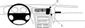 Proclip BMW 840-850 E31 90-01 Center mount