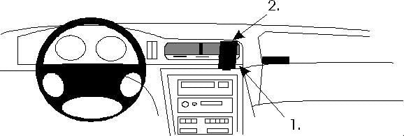 Proclip BMW 840-850 E31 90-01 Center mount