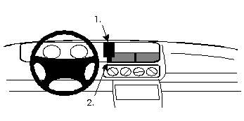 Proclip Renault Safrane 93-01 Center mount