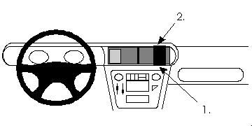 Proclip Opel Senator 91-93 Center mount